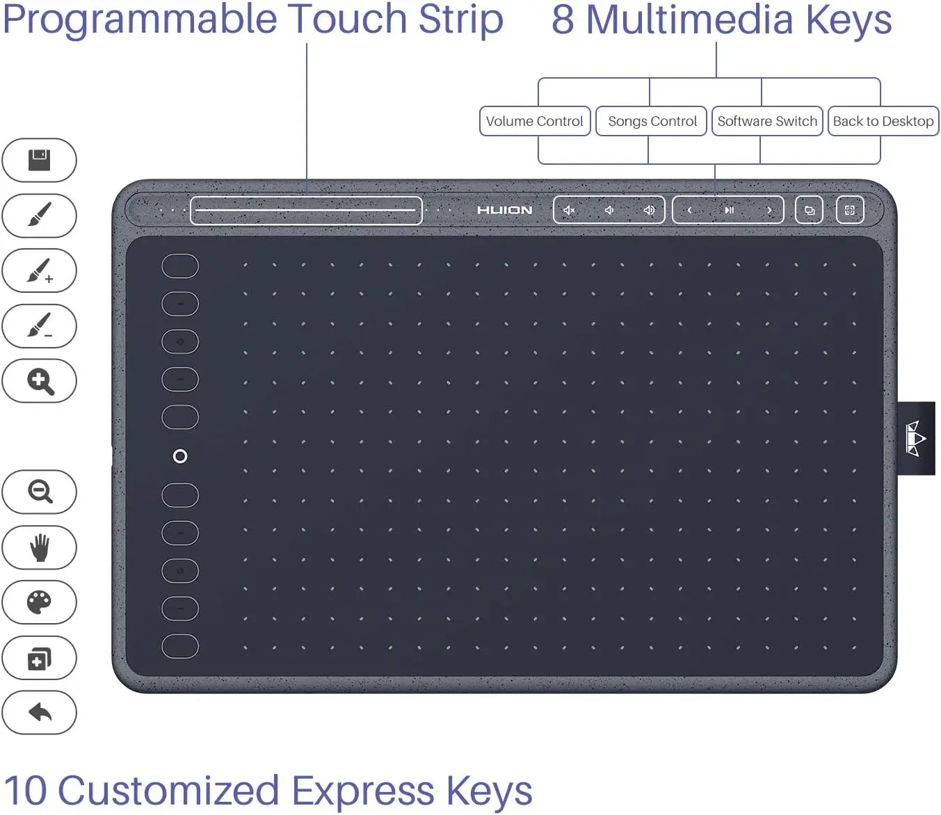 Graphics Drawing Tablet with 8192 Pressure Sensitivity 8