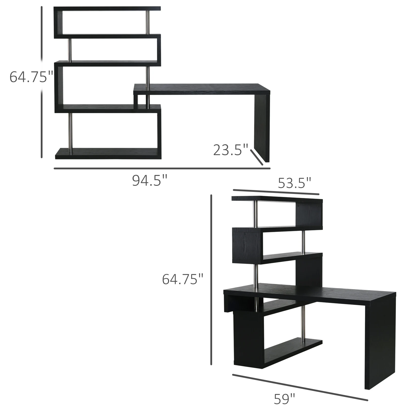 LShaped Computer Desk with Rotating Writing 3 | PricZone L Shaped Computer Desk with Rotating Writing 3 | PricZone