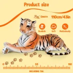 Life Size Giant Plush Tiger Stuffed Animal 6 | PricZone