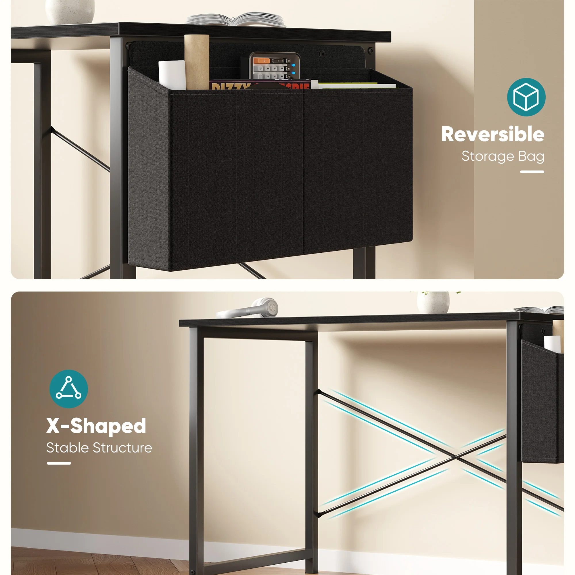 Computer Office Desk with Storage and Metal 6 | PricZone Computer Office Desk with Storage and Metal 6 | PricZone