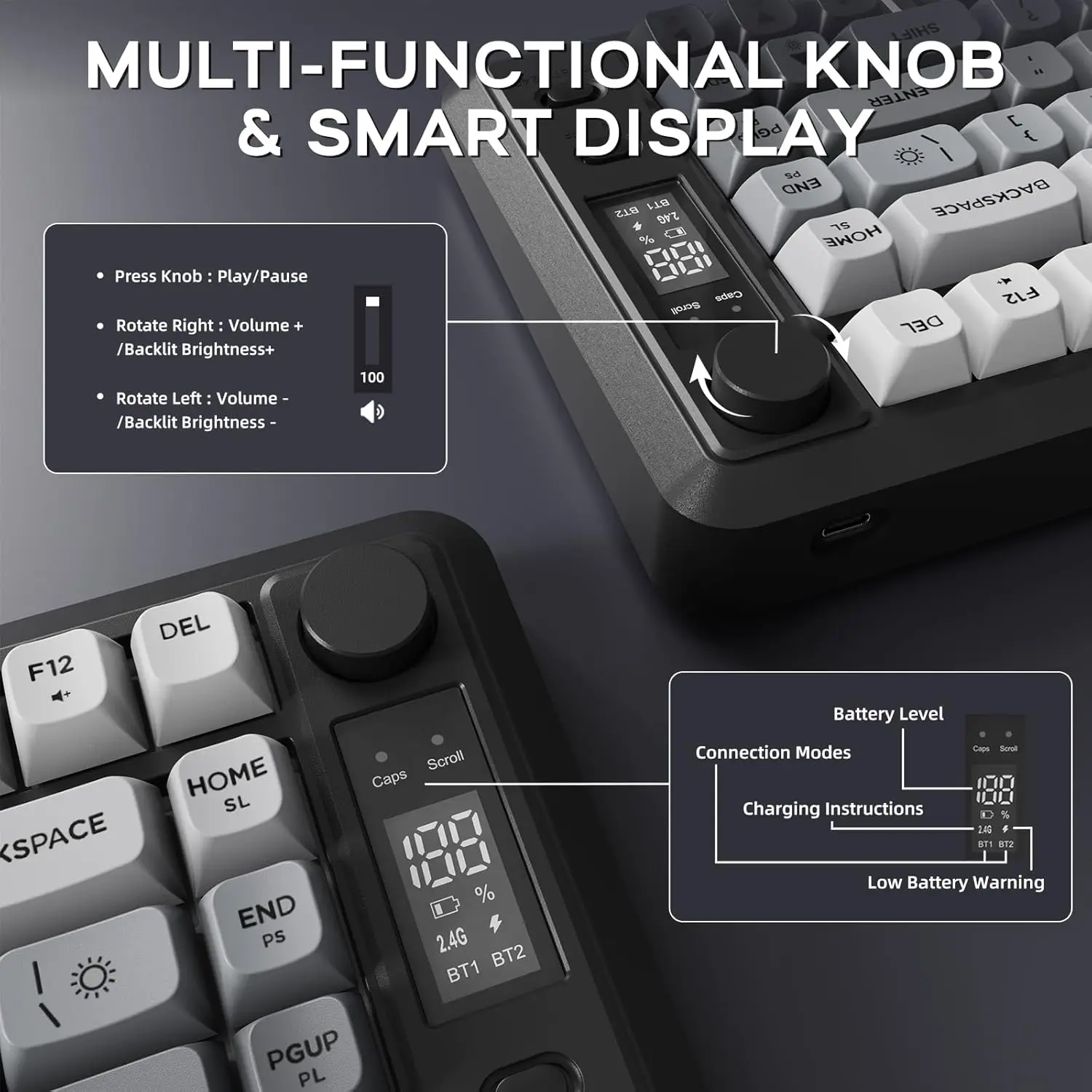 Attack Shark M75 Wireless Membrane Gaming Keyboard 3 | PricZone Attack Shark M75 Wireless Membrane Gaming Keyboard 3 | PricZone