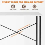 Sweetcrispy Computer Desk with Metal Frame 5 | PricZone