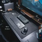 80X40Cm Wool Felt Gaming Desk Mat with Non Slip Base 2 | PricZone