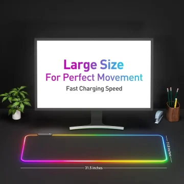 RGB Gaming Mouse Pad with 14 Lighting Modes Large Extended 2