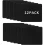 Pack of Black Mouse Pads with Stitched Edges 10.2X8.3 Inches