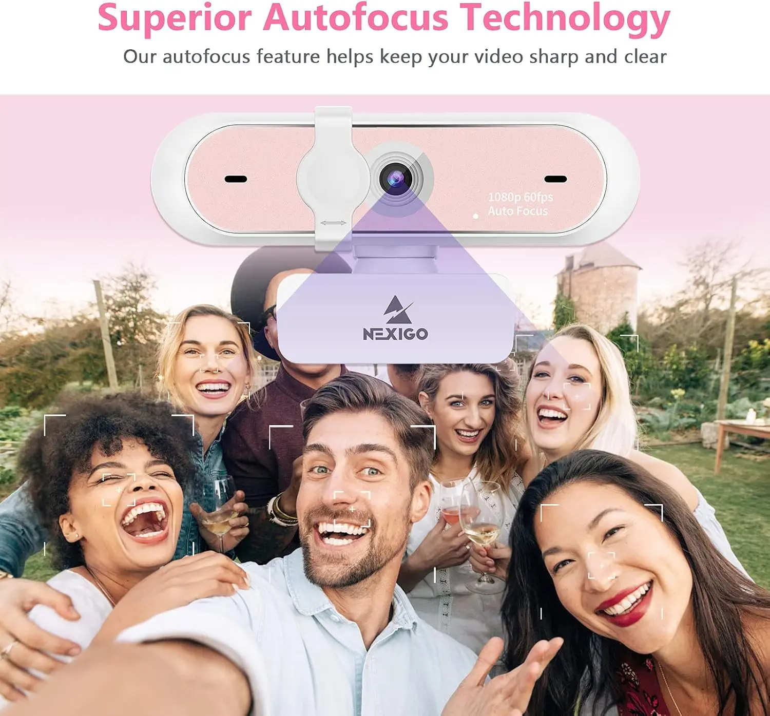 1080P 60Fps Webcam with Autofocus and Dual Mic 10
