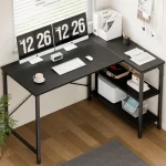 L Shaped Computer Desk with Reversible Storage Shelves 2 | PricZone L Shaped Computer Desk with Reversible Storage Shelves 2 | PricZone