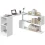 55-inch 360° Rotating Corner Computer Desk Modern L-Shaped Home