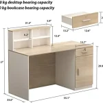 Reception Desk with Counter and Lockable Storage Drawers 2 | PricZone