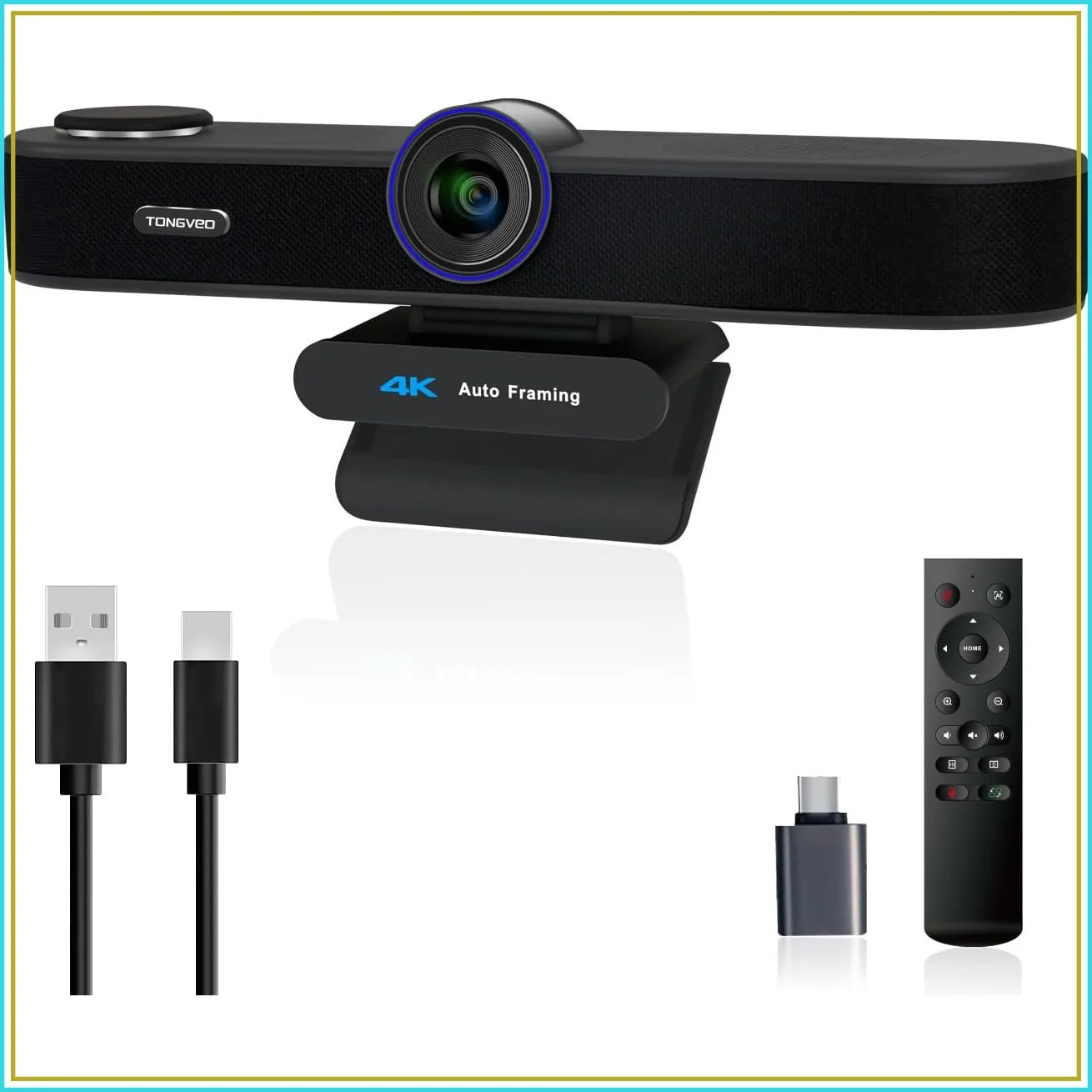 4K Webcam with 5X Zoom and AI Auto-Tracking 7