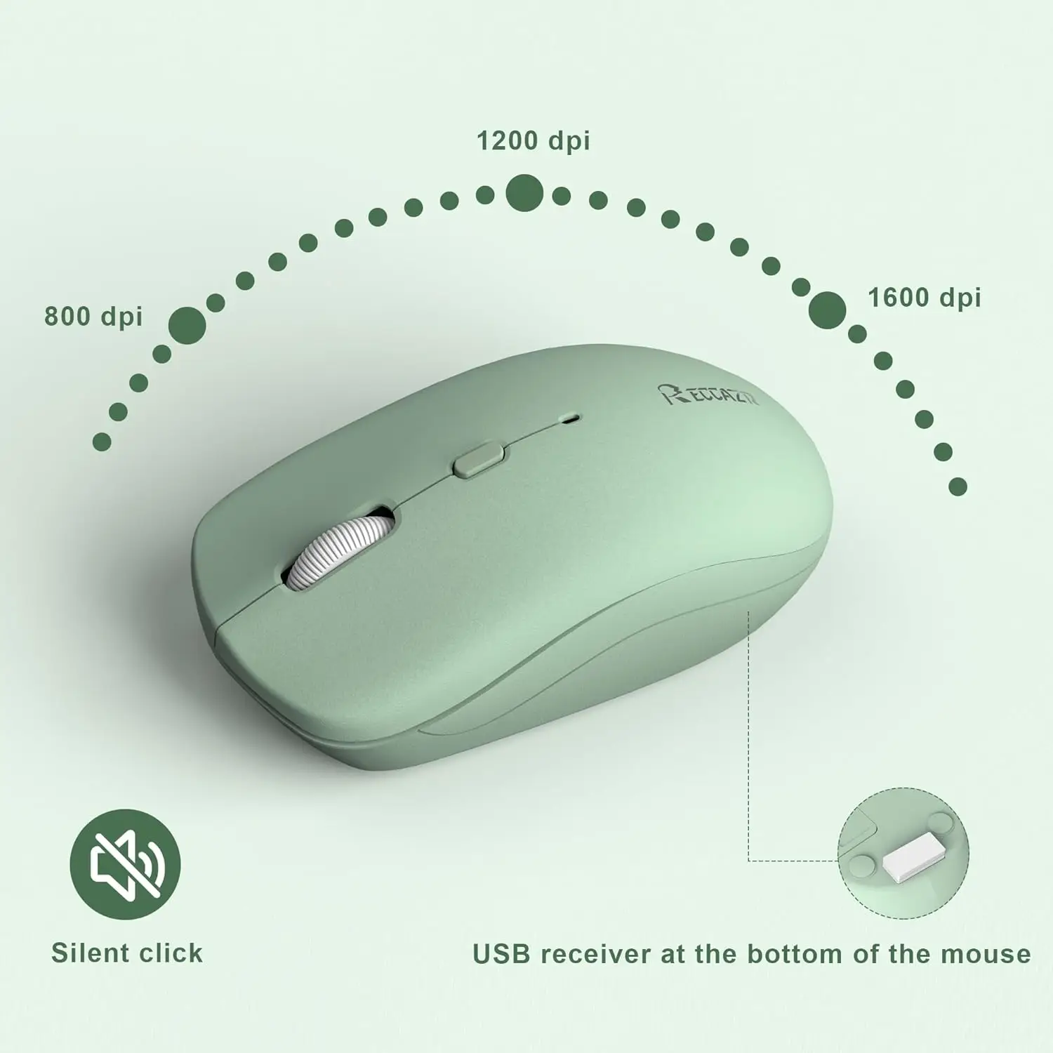 Wireless Keyboard and Mouse Combo Full-Sized 10
