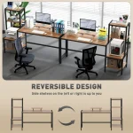 Homcom 67 Gaming Desk with Reversible Computer and Monitor 4 | PricZone