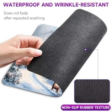 Winter Snowy Scenery Patterned Non-Slip Gaming Mouse Pad 2