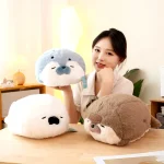 High Quality Cartoon Earphone Seal Sea Otter Plush Toy Ball 3 | PricZone
