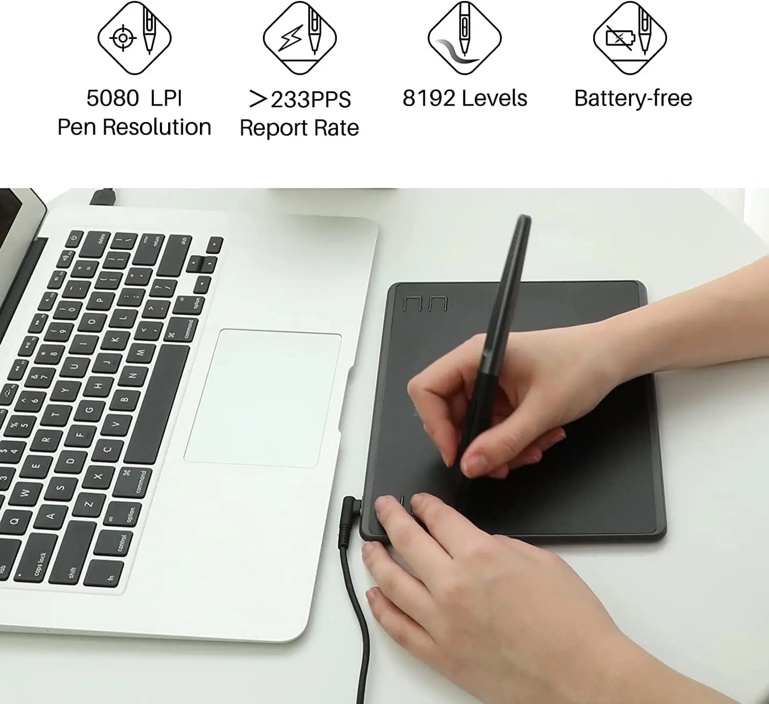 Huion Hs64 6X4 Inches Graphic Drawing Tablet for Android 4 | PricZone Huion Hs64 6X4 Inches Graphic Drawing Tablet for Android 4 | PricZone