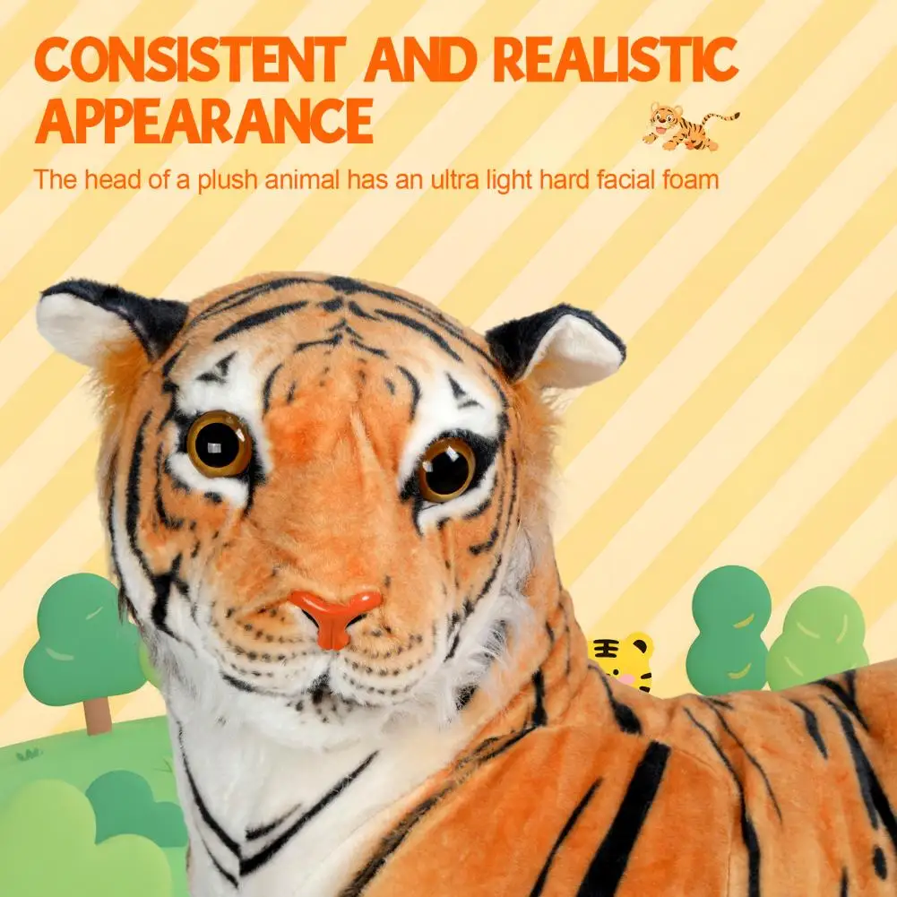 Extra Large Plush Lifelike Tiger Stuffed Animal Home Sofa 19