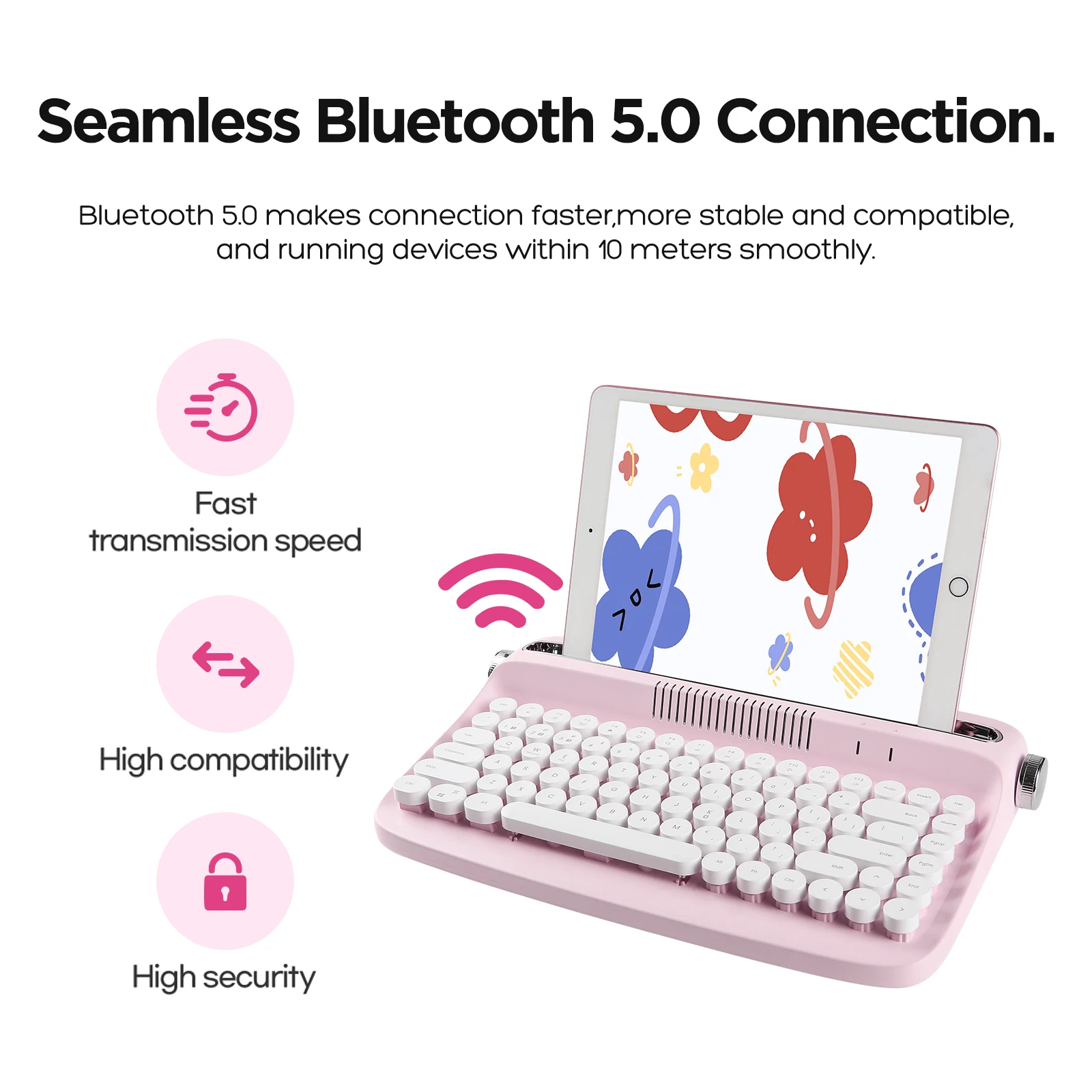 Yunzii Actto B303 Retro Wireless Typewriter Aesthetic 6 | PricZone Yunzii Actto B303 Retro Wireless Typewriter Aesthetic 6 | PricZone