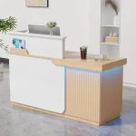 LED Illuminated 63 Reception Desk with Lockable Drawer 1 | PricZone LED Illuminated 63 Reception Desk with Lockable Drawer 1 | PricZone