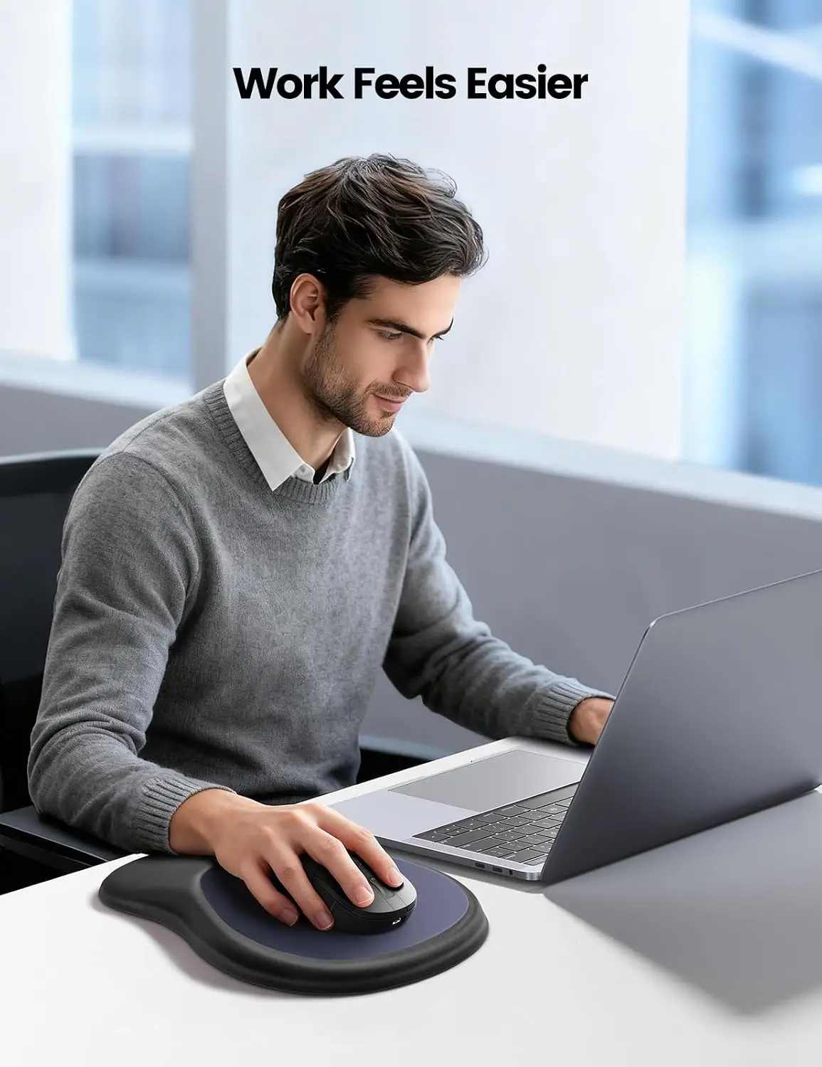 Ergonomic Mouse Pad with Wrist Rest and Memory Foam Support 2 | PricZone Ergonomic Mouse Pad with Wrist Rest and Memory Foam Support 2 | PricZone