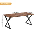 Wooden Computer Desk with Metal Legs for Home Office 6 | PricZone Wooden Computer Desk with Metal Legs for Home Office 6 | PricZone