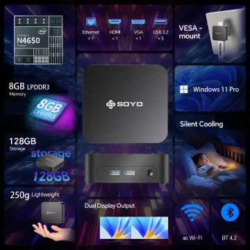Soyo Y5 Plus Intel I7 4Th Gen Mini PC with 8Gb RAM 2