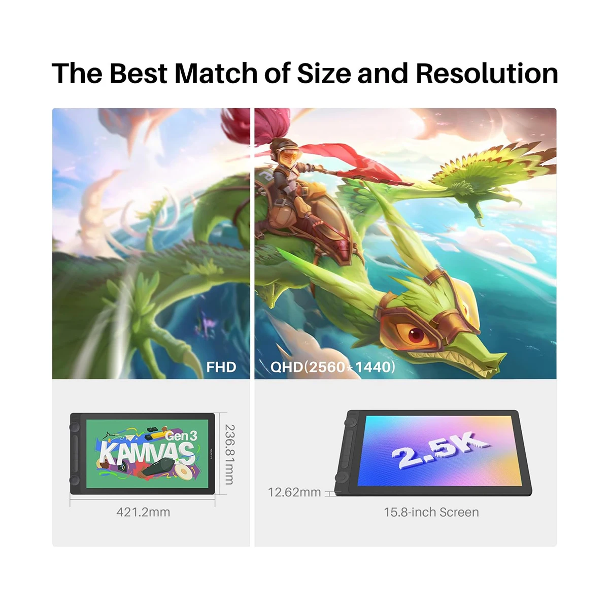 Huion Kamvas 16 Gen3 25K QHD Graphics Drawing Tablet 5 | PricZone Huion Kamvas 16 Gen3 25K QHD Graphics Drawing Tablet 5 | PricZone
