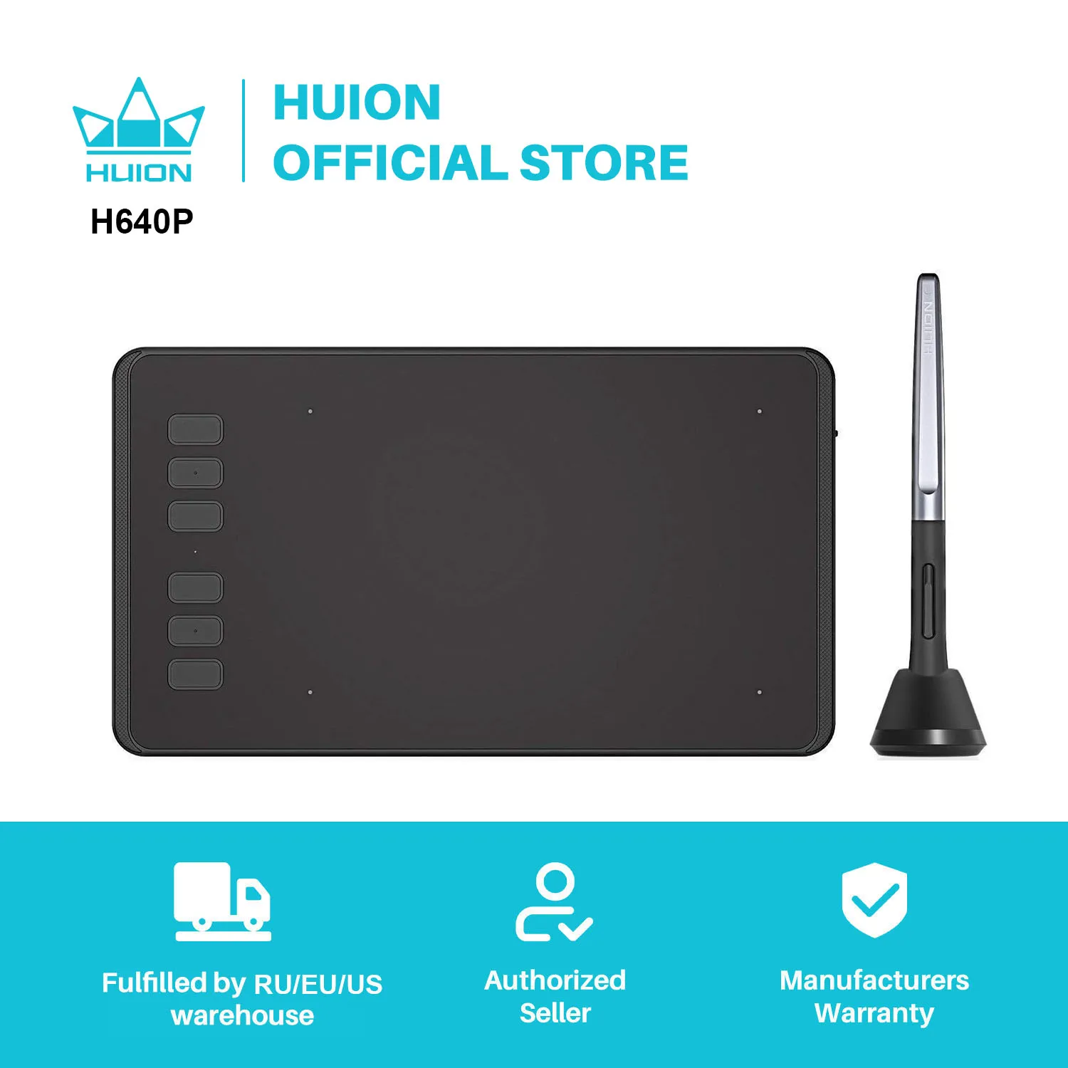 Huion H640P 6X4 Inch Digital Graphic Drawing Pen Tablet 1 | PricZone Huion H640P 6X4 Inch Digital Graphic Drawing Pen Tablet 1 | PricZone