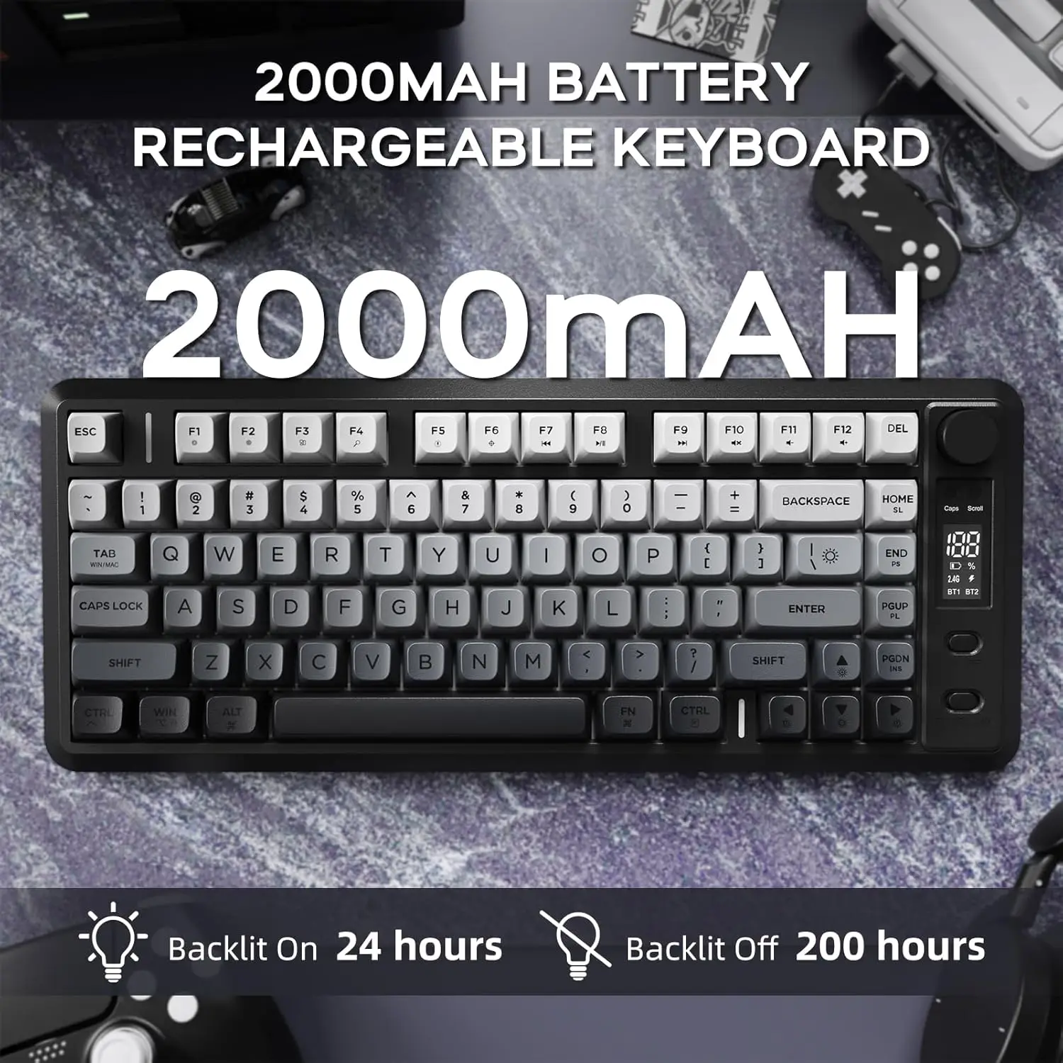Attack Shark M75 Wireless Membrane Gaming Keyboard 4 | PricZone Attack Shark M75 Wireless Membrane Gaming Keyboard 4 | PricZone
