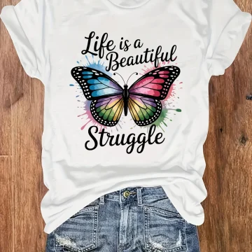 Plus Size Life Is A Beautiful Struggle Vest 2