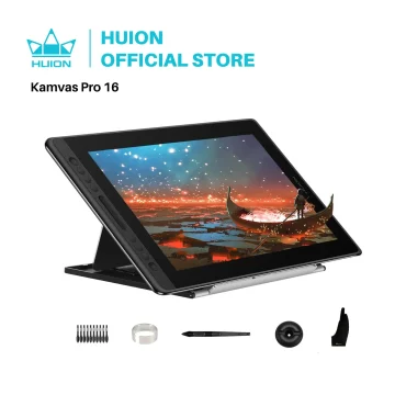 Huion Kamvas Pro 16 Drawing Pen Tablet 156 Inch 120 sRGB 1 | PricZone