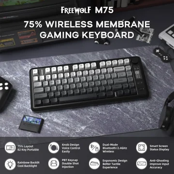 Attack Shark M75 Wireless Membrane Gaming Keyboard 1 | PricZone