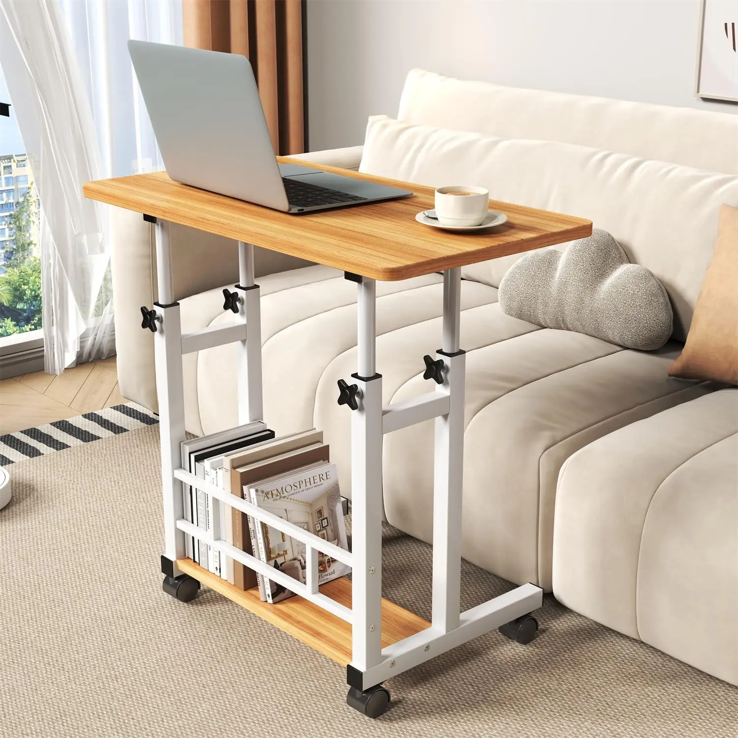 Adjustable Height Standing Desk with Wheels for Home Office 1 | PricZone Adjustable Height Standing Desk with Wheels for Home Office 1 | PricZone