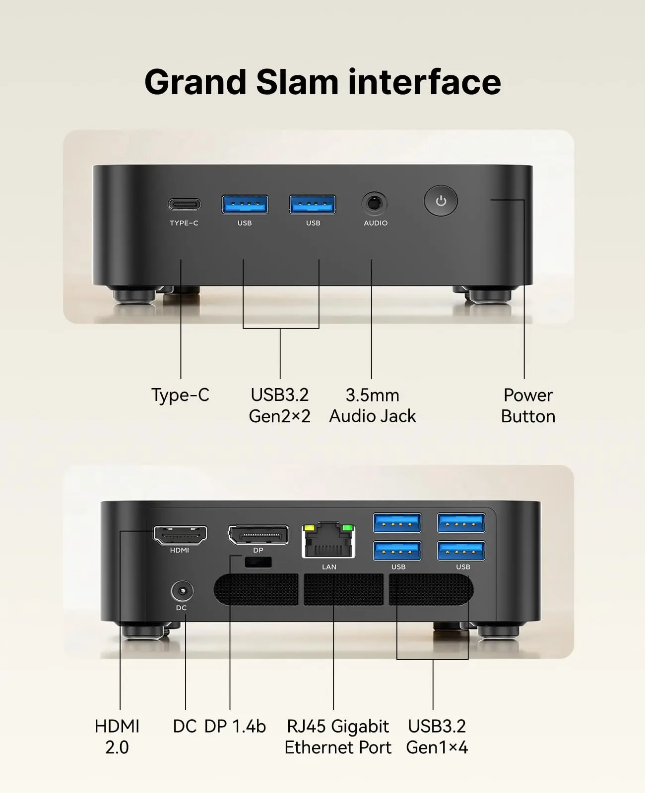 Acemagic Ryzen 5 7430U Mini PC with 16Gb RAM and 512Gb SSD 9