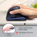 Vertical Wireless Mouse with 3 Connectivity Modes for PC 5 | PricZone