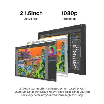 Huion Kamvas 22 Plus Graphic Pen Display Digital Art Tablet 1 | PricZone Huion Kamvas 22 Plus Graphic Pen Display Digital Art Tablet 1 | PricZone