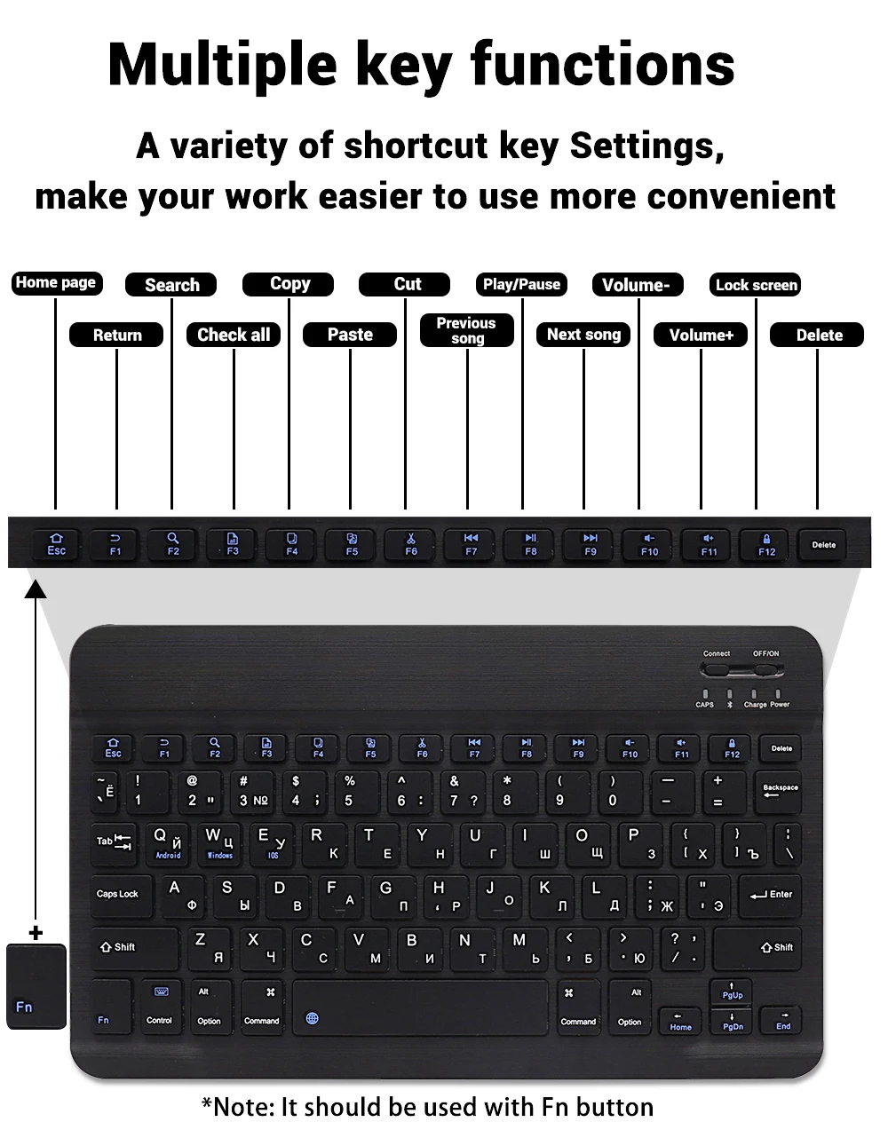 Wireless Keyboard Mouse for iOS Android Windows 19
