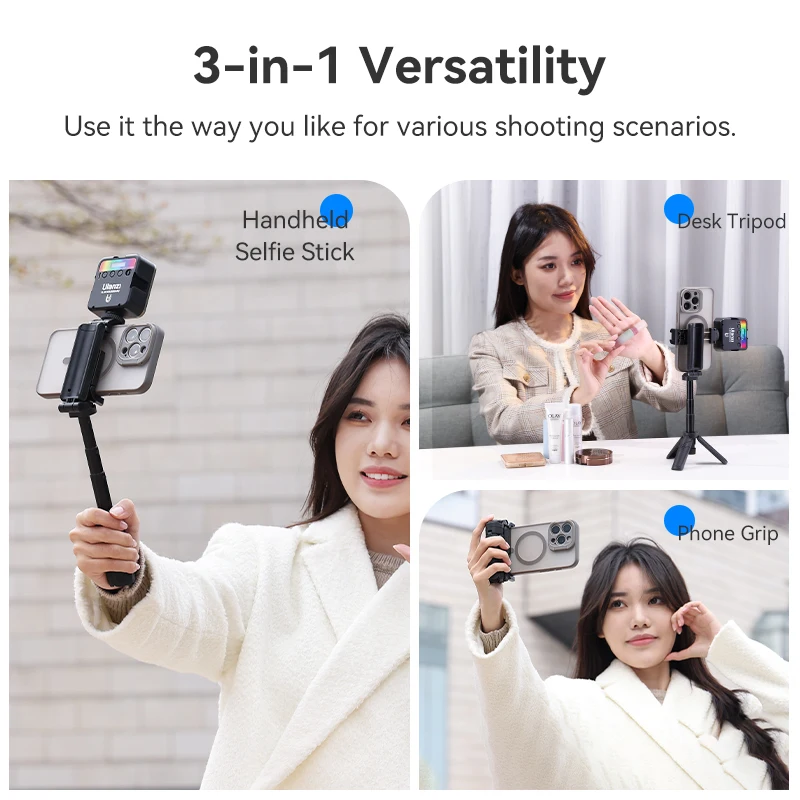 Ulanzi Jj02 Tripod with Remote 3In1 Selfie Stick and Cold 3 | PricZone Ulanzi Jj02 Tripod with Remote 3 In 1 Selfie Stick and Cold 3 | PricZone