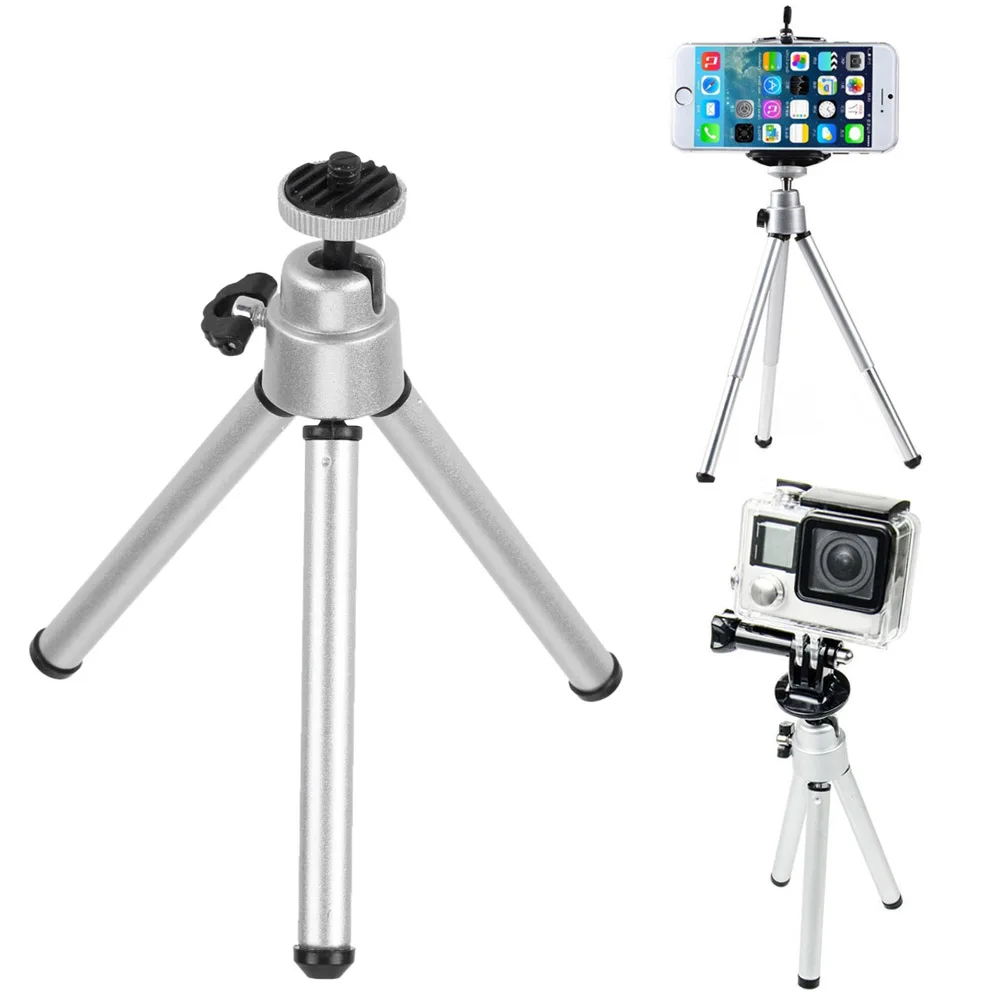 Mini Aluminum Alloy Tripod for GoPro Phone Camera 5 | PricZone Mini Aluminum Alloy Tripod for GoPro Phone Camera 5 | PricZone