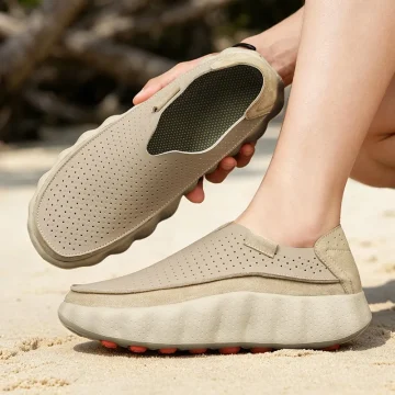 Casual Sneakers Hollow Breath Platform Loafers Soft 2