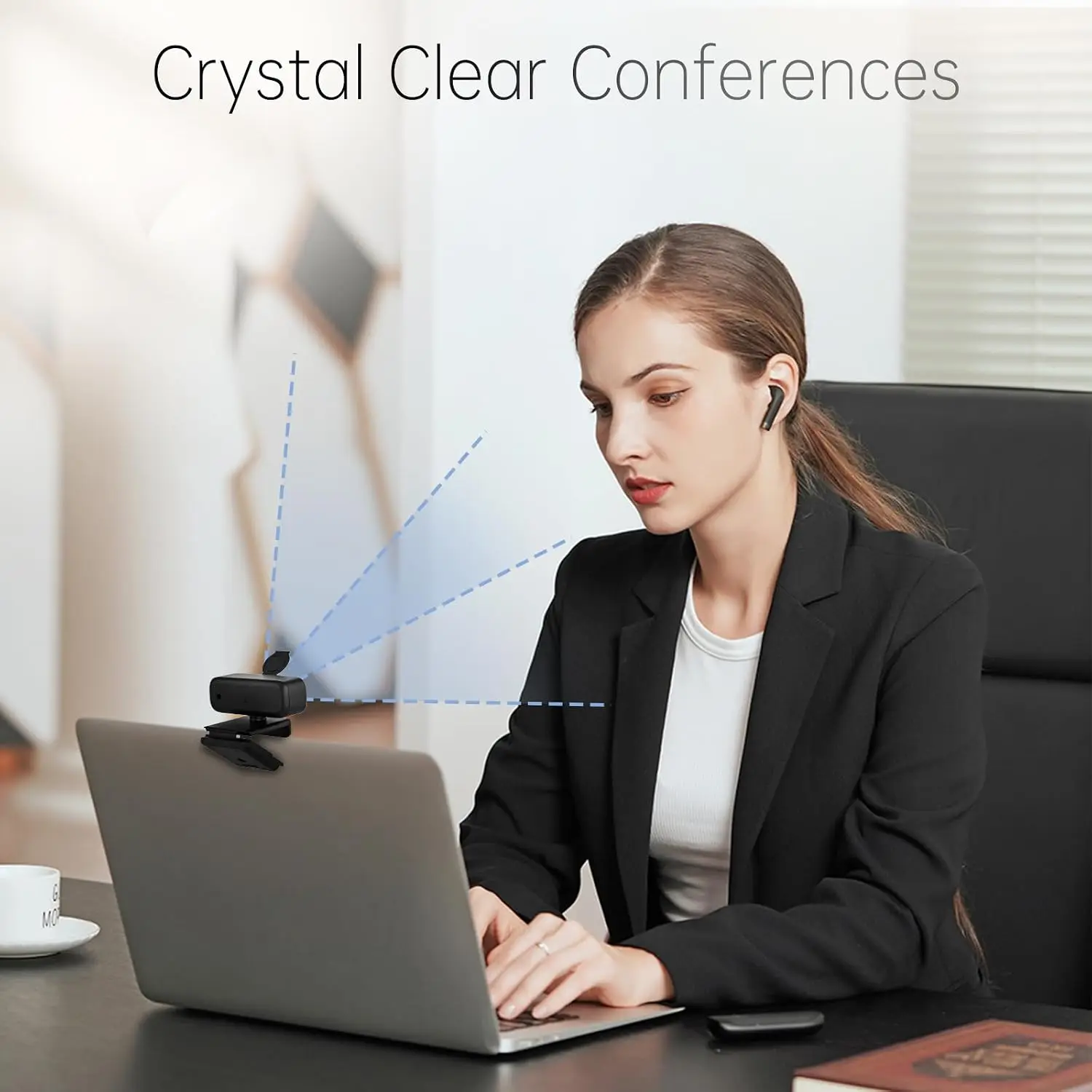 1080P HD Webcam with Noise-Canceling Mic and Auto Light 9