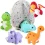 Small Dinosaur Plush Dolls In Egg Bag Toys for Kids
