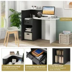 Lockable Reception Desk with Round Counter Table 4 | PricZone