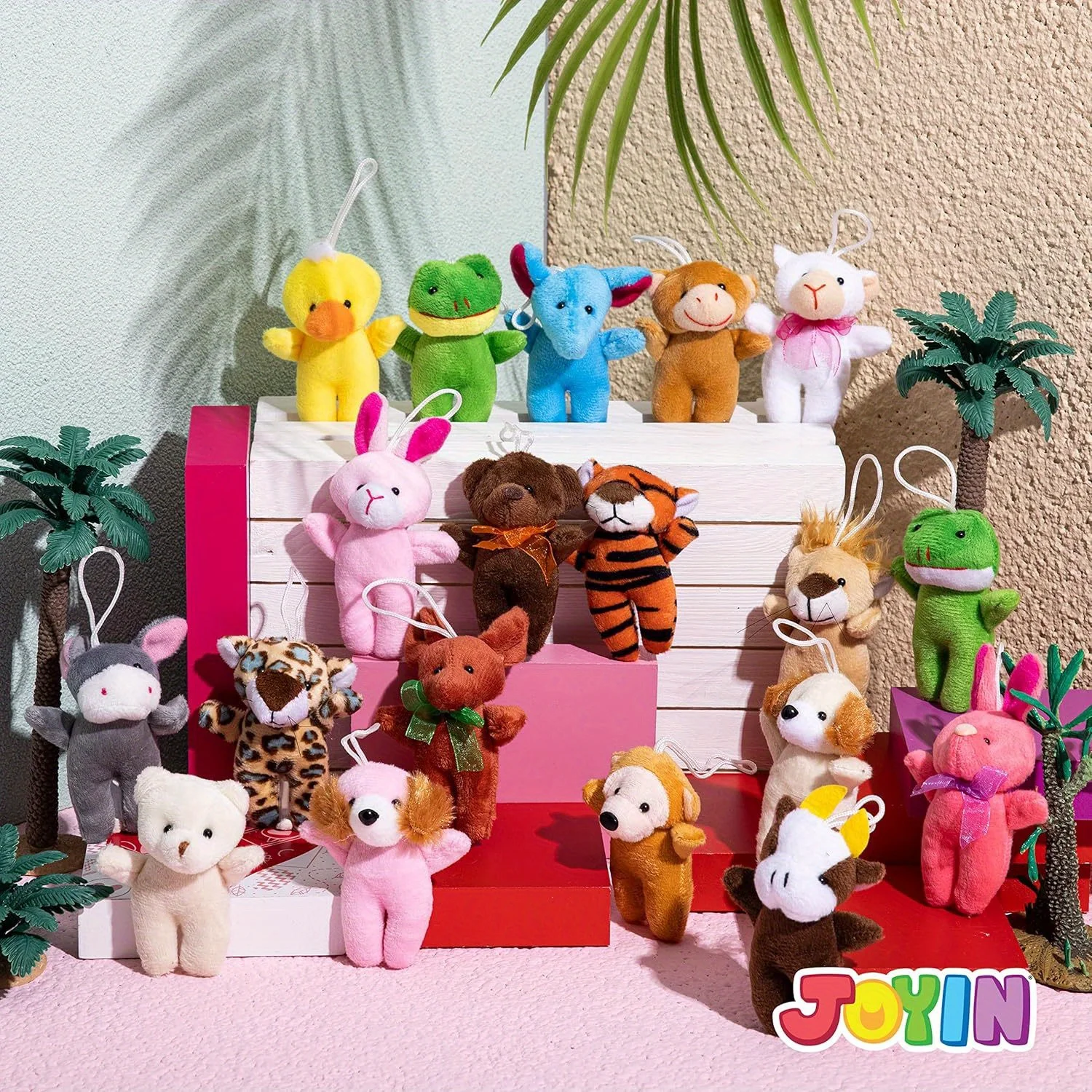 Pcs Mini Animal Plush Party Favors with Keychain Hoop 6 | PricZone Pcs Mini Animal Plush Party Favors with Keychain Hoop 6 | PricZone