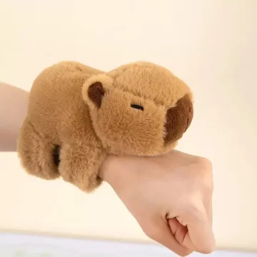 Capybara Slap Snap Wristband Plush Toy 2
