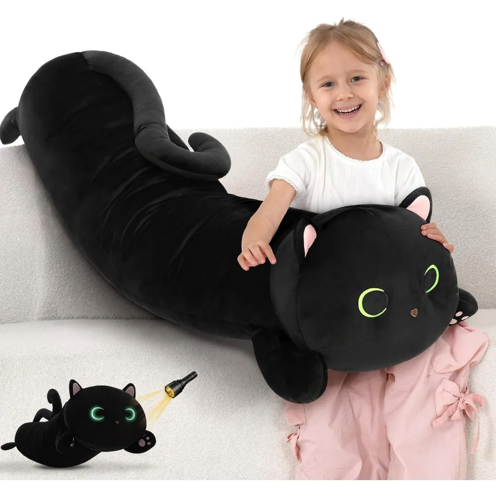 44inch GlowintheDark Giant Cat Plush Body Pillow 1 | PricZone 44 inch Glow in the Dark Giant Cat Plush Body Pillow 1 | PricZone