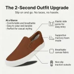 Canvas Slip On Shoes for Men Laceless Low Top 2 | PricZone