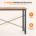 47 in Computer Desk with 2 Drawers for Study Office 3 | PricZone