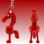 Premium Plush Red Pony Car Keychain Purse Charm 6 | PricZone Premium Plush Red Pony Car Keychain Purse Charm 6 | PricZone