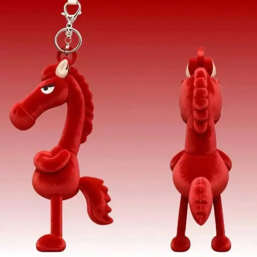 Premium Plush Red Pony Car Keychain Purse Charm 6 | PricZone Premium Plush Red Pony Car Keychain Purse Charm 6 | PricZone