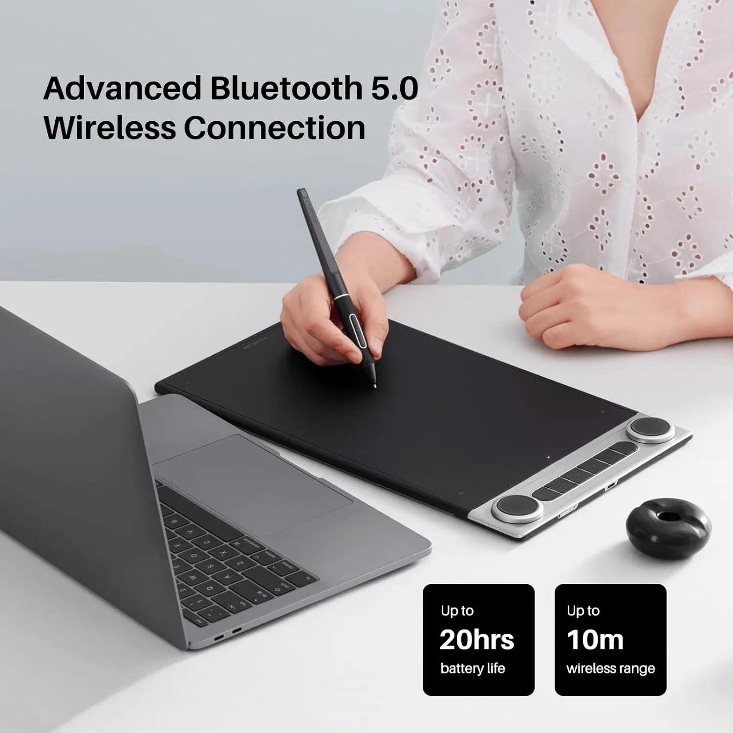 Huion Inspiroy Dial 2 Bluetooth Wireless Graphics Drawing 3 | PricZone Huion Inspiroy Dial 2 Bluetooth Wireless Graphics Drawing 3 | PricZone